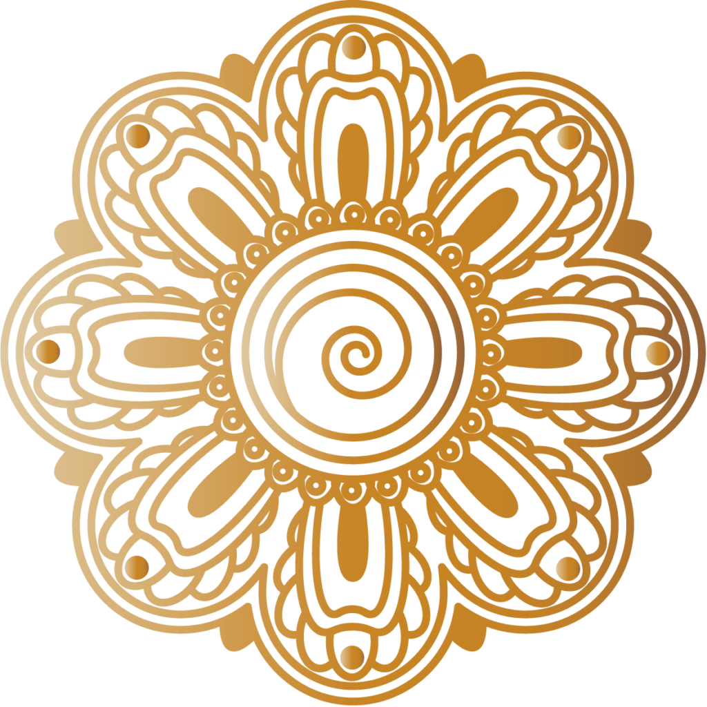 Logo von Mai Thai Siam im goldenen Umriss – Thai-Massage im Wendland